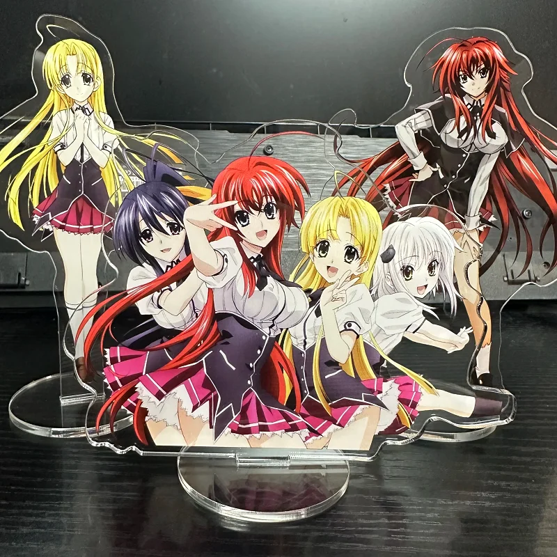 kf S67fe5f71af3943c9a5318ec8fb5fdf60k Japan Anime High School DxD Figures Tsto Issei Rias Gremory Himejima Akeno Cosplay Acrylic Stand Model - High School DxD Merch